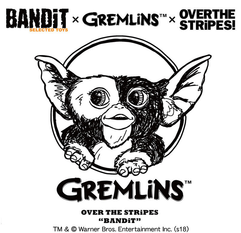 グレムリン「BANDiT×OVER THE STRiPES」 コラボ限定デザインのギズモ 