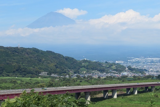 東名高速富士川サービスエリアからの富士山１