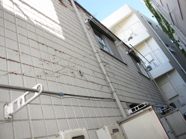 東京都杉並区　２階建てアパート共用部定期清掃＆草取り　ツタ撤去　作業完了後　４
