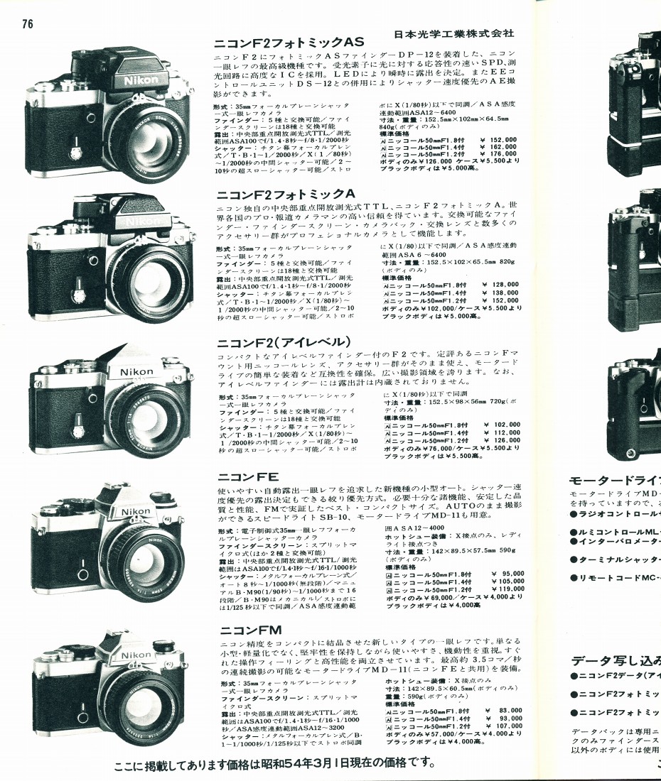 79 日本カメラショーカタログ ニコン