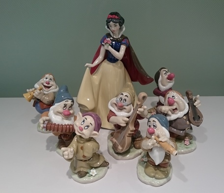 リヤドロ　白雪姫と七人の小人